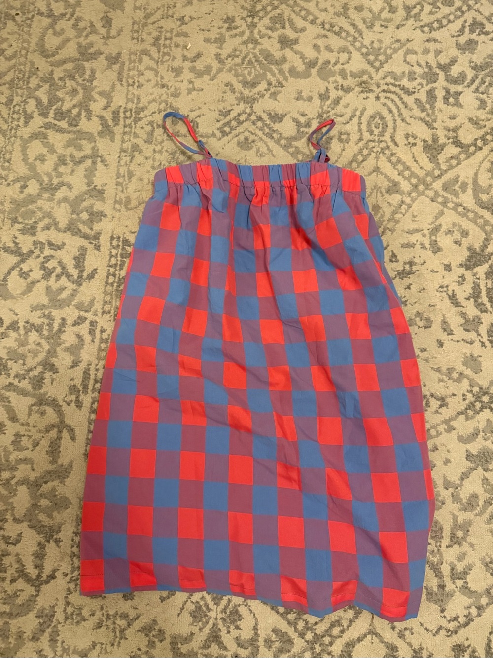 Wishlist Red and Blue Checked Dress